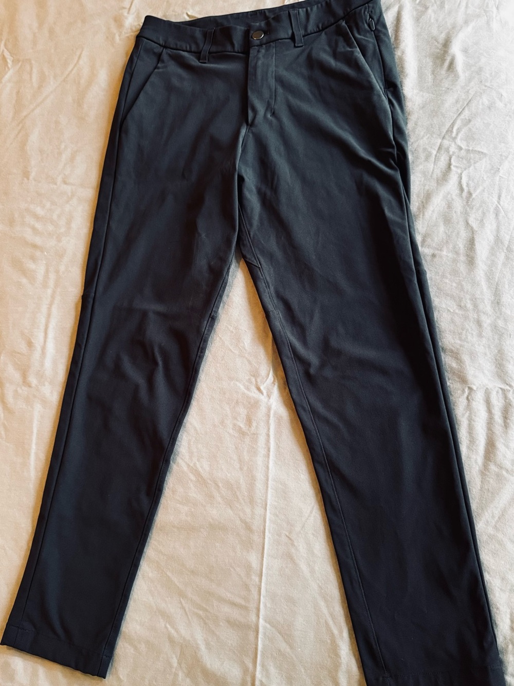 LULULEMON Men's Commission Pant Dark Grey Slim Chinos Technical Pants - Picture 6 of 16